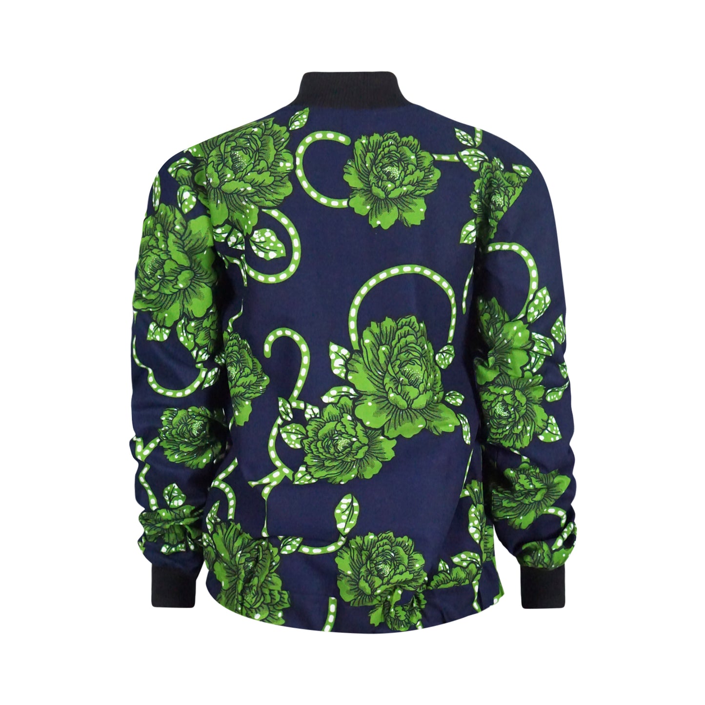 Green Rose Bomber Jacket