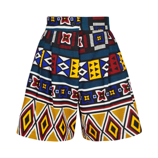 African Tribal Print Shorts