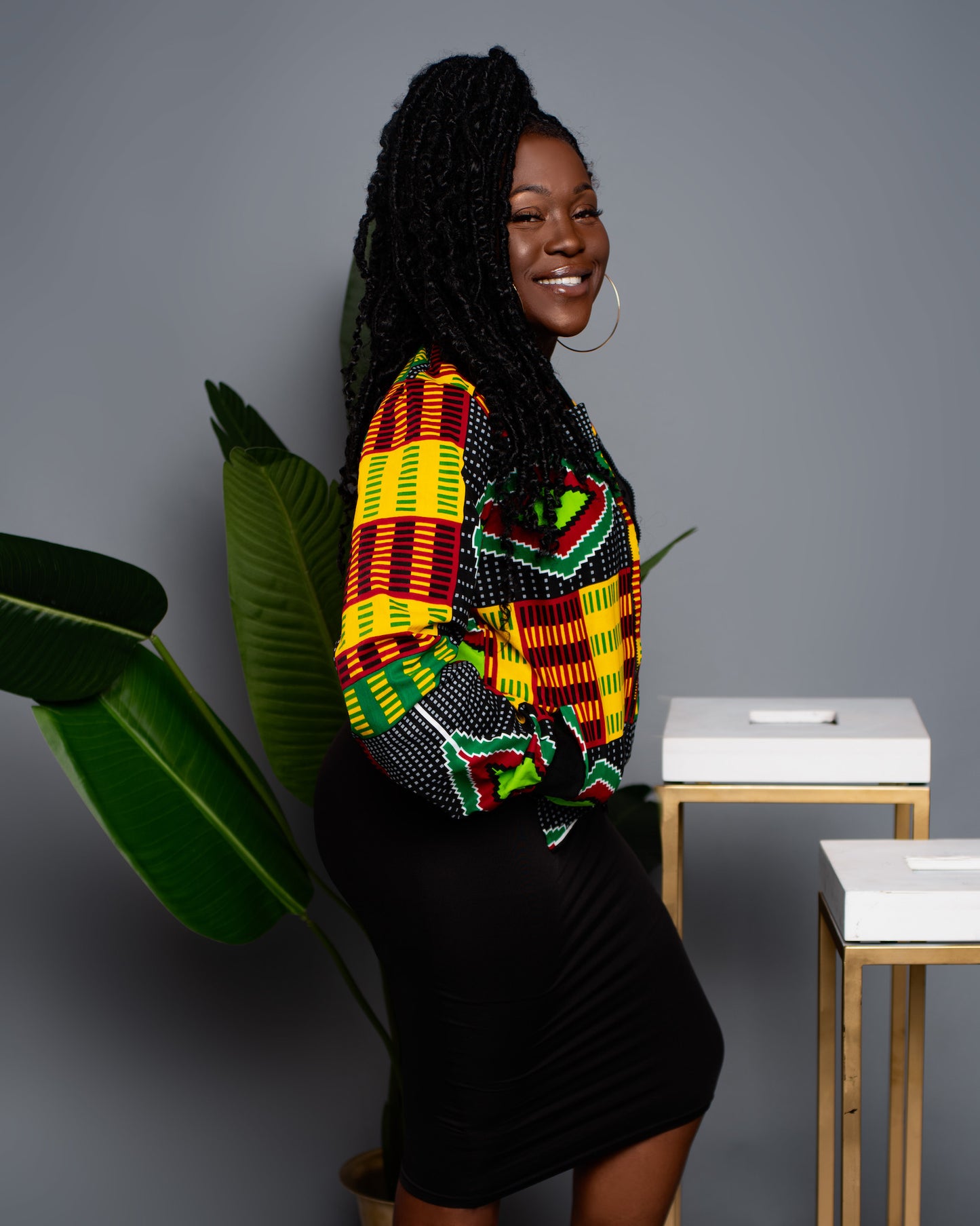 Kente Bomber Jacket