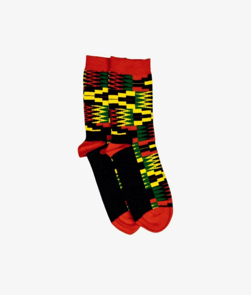 Kids Zion Red Socks (Age 6-8)