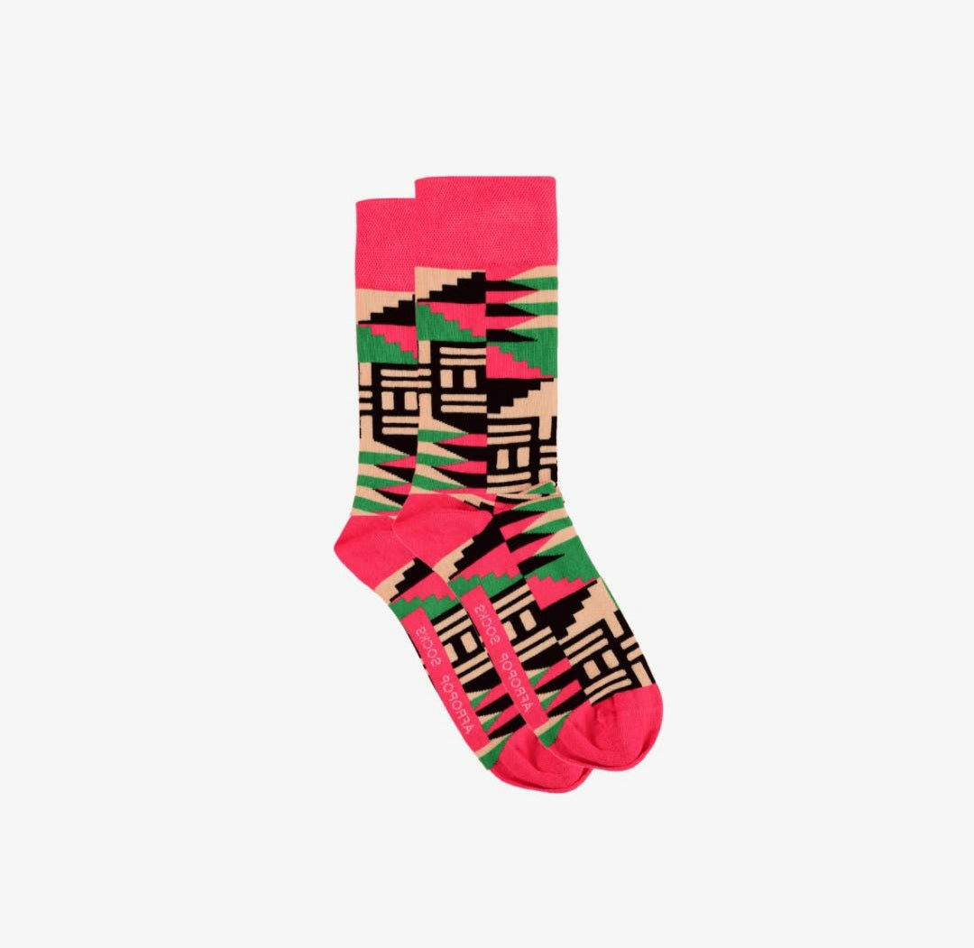 Scholar Socks - Pink (L)