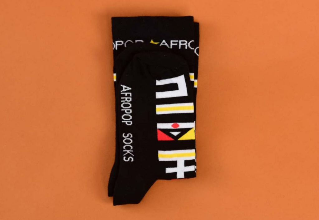 Ndebele Black Socks (M)