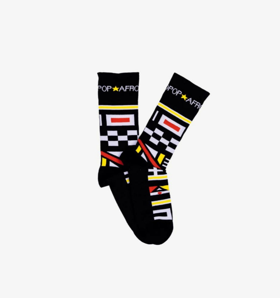 Ndebele Black Socks (M)