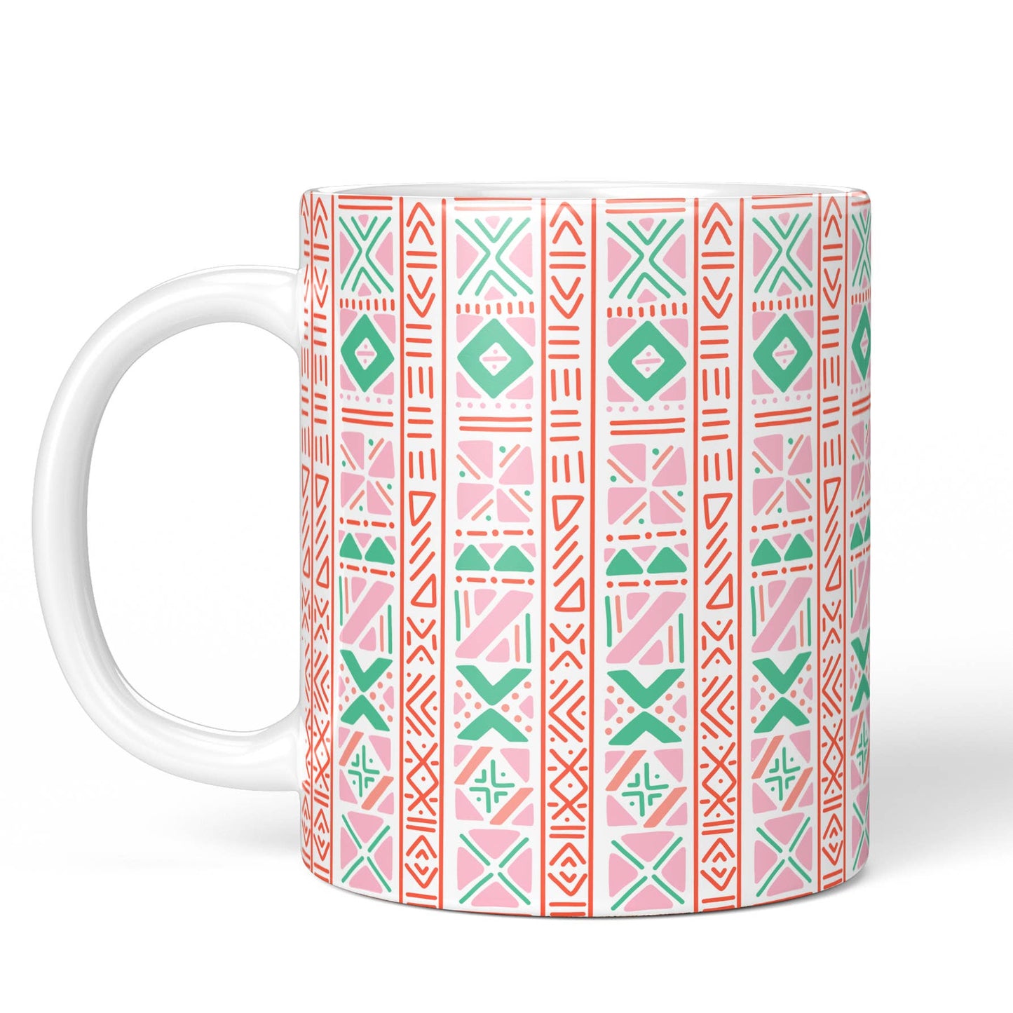 Pink Mudcloth Mug